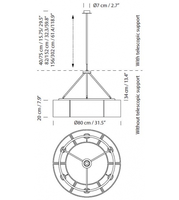 Sexta Santa&Cole Pendant Lamp