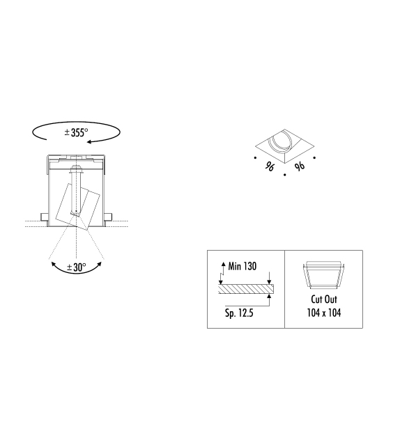 Mini Davide Groppi Celing Lamp