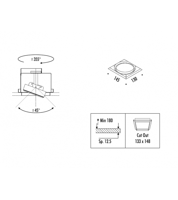 Punto Davide Groppi Celing Lamp