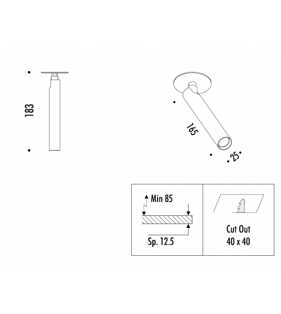 Mira R  Davide Groppi Ceiling Lamp