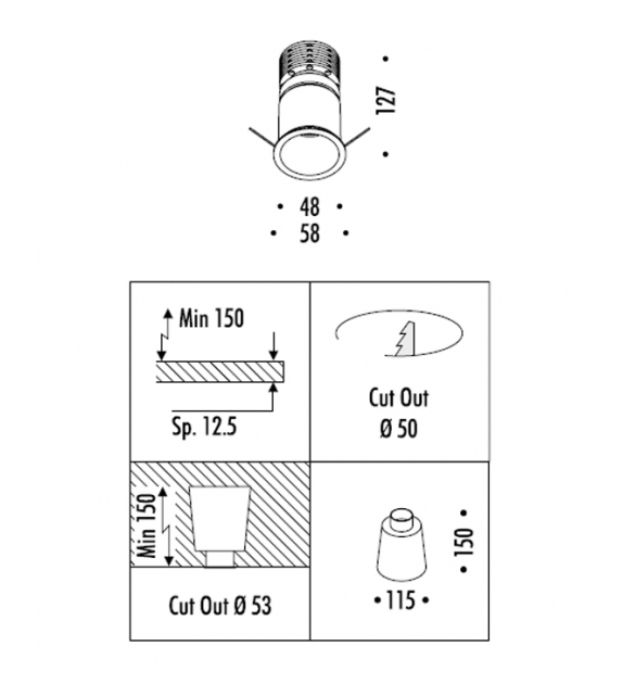 Buco 58 Davide Groppi Plafonnier