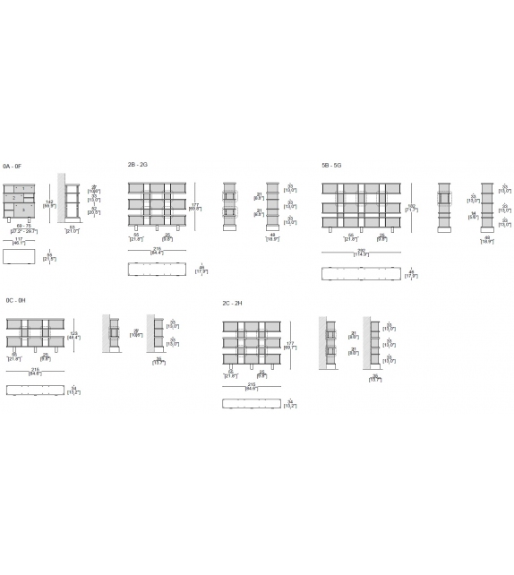 526 Nuage Cassina Bookcase