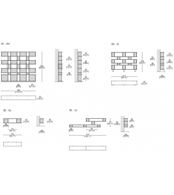 526 Nuage Cassina Bookcase