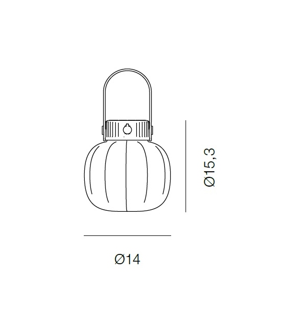 Kiki Cordless Martinelli Luce Portable Lamp