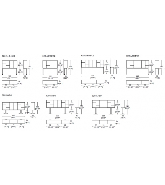 Casiers Standard Cassina Aparador