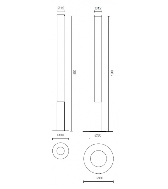 Pistillo Outdoor Martinelli Luce Lampadaire