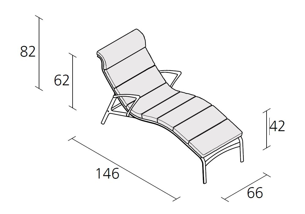 415 Longframe Soft Alias Chaise Longue Milia Shop