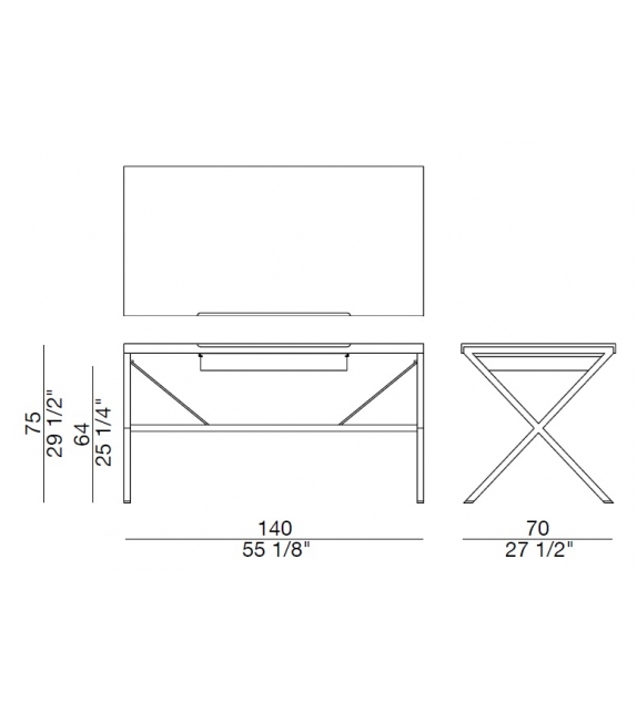 Stylo Wood Porada Schreibtisch