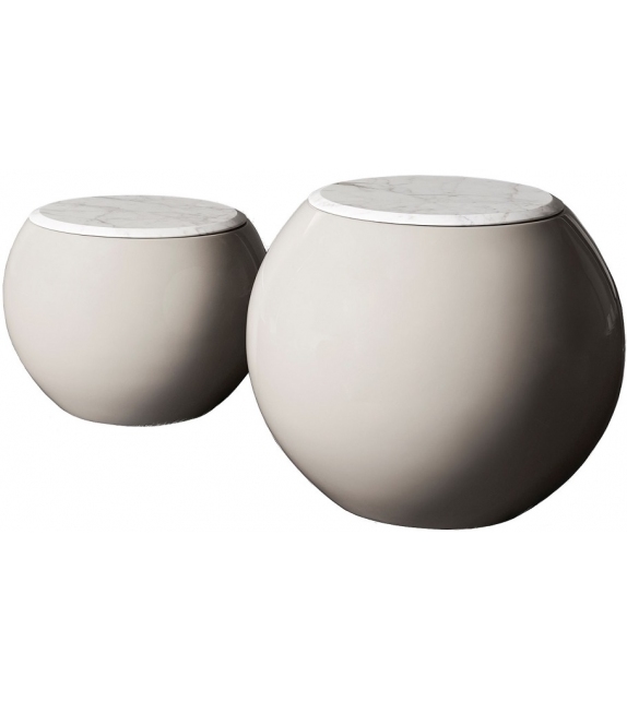 Bongo Meridiani Table Basse avec Plateau en Marbre