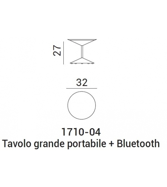 Prêt pour l'expédition- Narciso Penta Lampe de Table