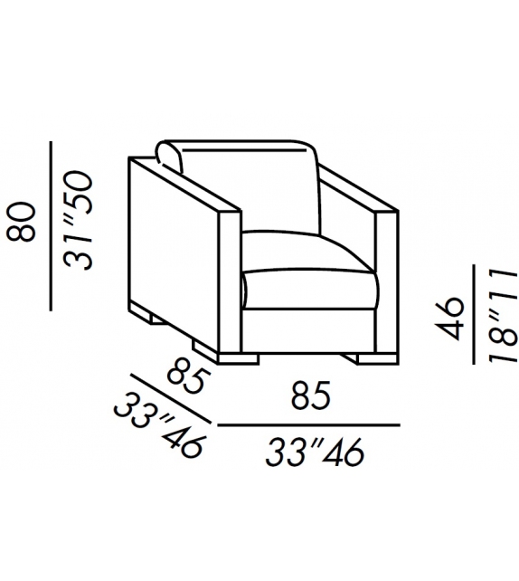Belmon Meridiani Poltrona