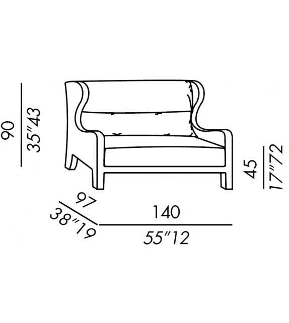 Forrest Soft Meridiani Sofa