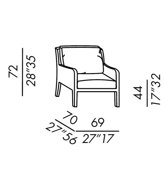 Forrest Soft Meridiani Petit Fauteuil