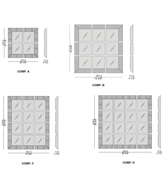 Triple Porada Espejo