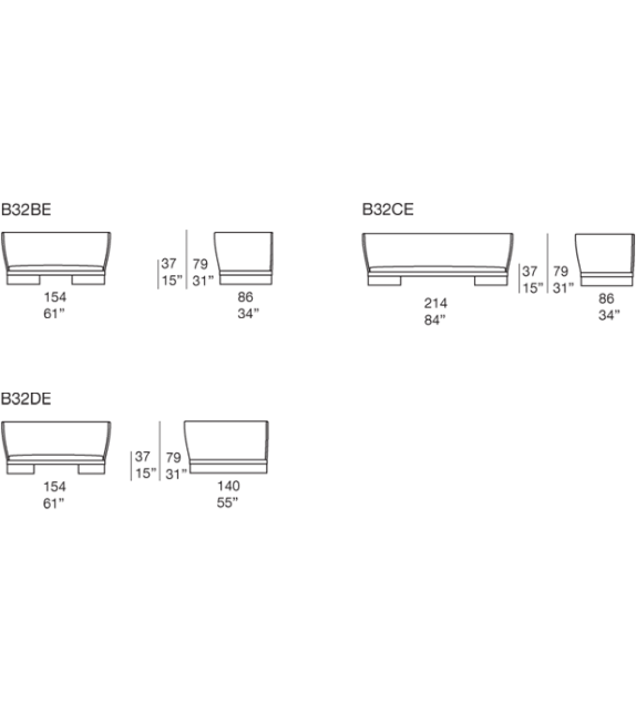 Ami Paola Lenti Sofà Outdoor