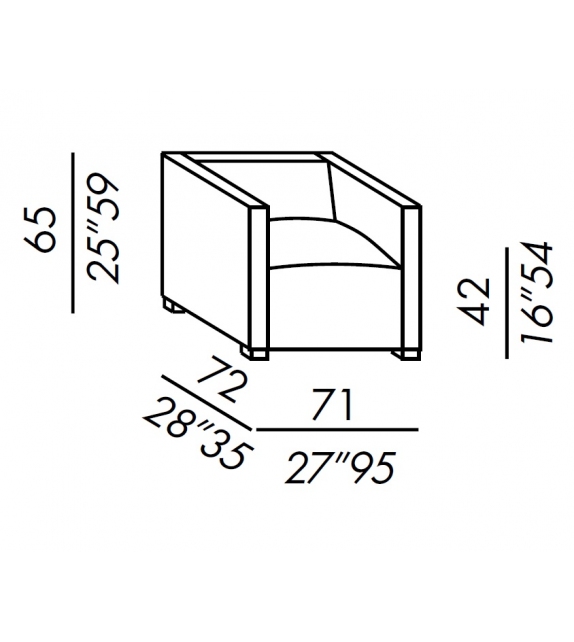 Belmon Meridiani Small Armchair
