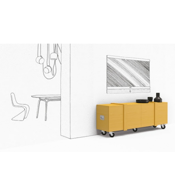 Fragile Minotti Italia Sideboard / TV-Ständer