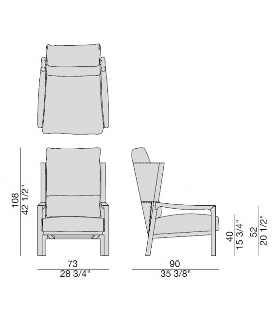Vera Bergere Porada Fauteuil