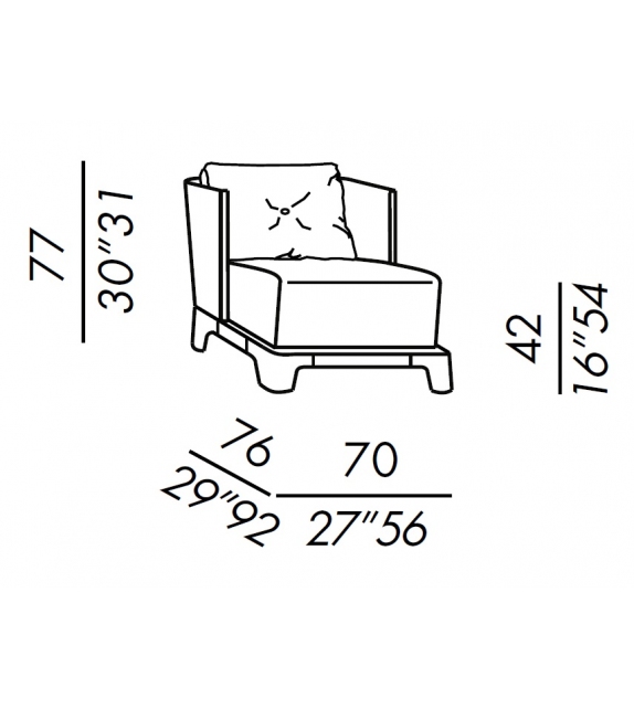 Keeton Meridiani Petit Fauteuil
