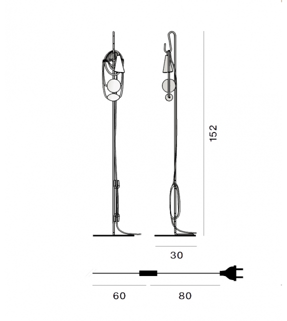 Filo Foscarini Lampda da Tavolo