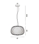 Spokes 3 Foscarini Suspension Lamp