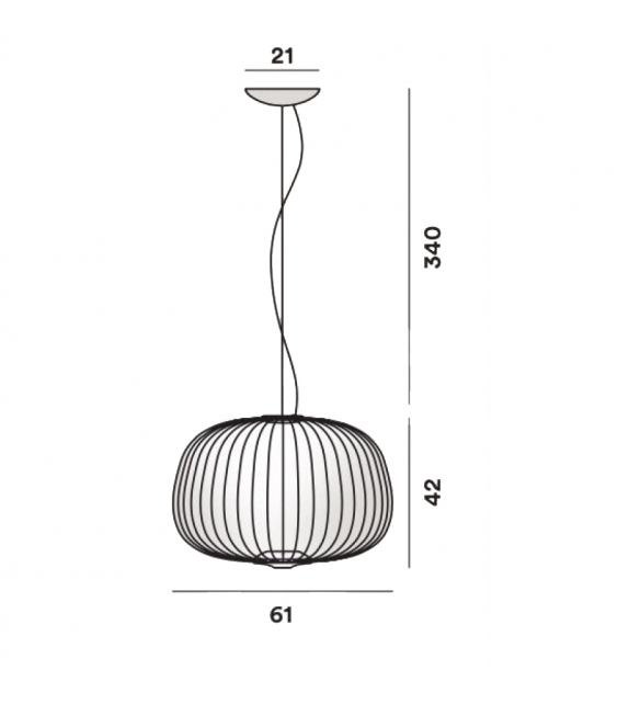 Spokes 3 Foscarini Suspension Lamp