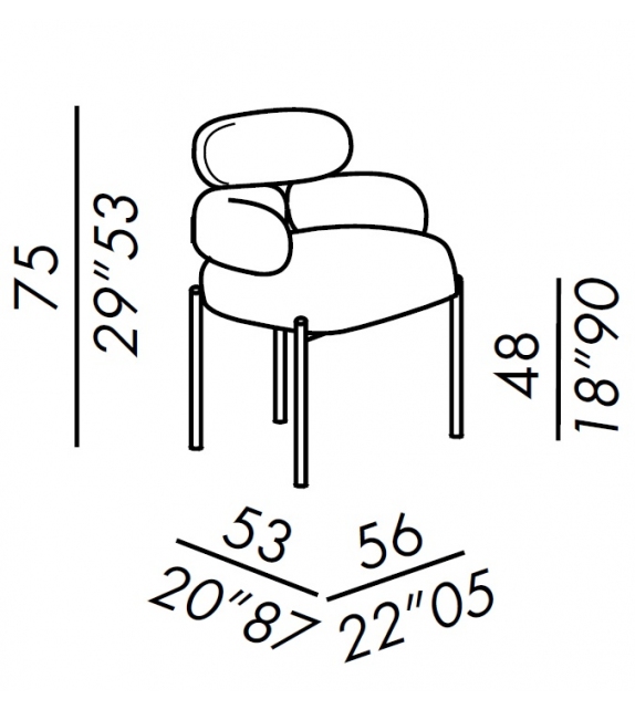 Sylvie Meridiani Chair