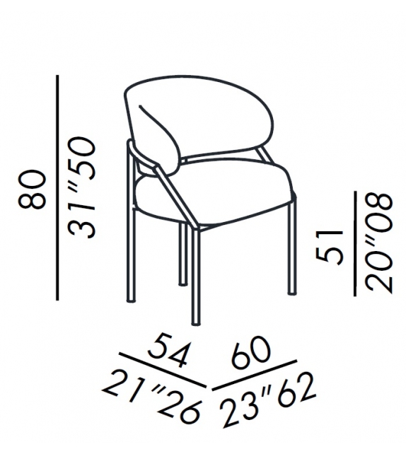 Isetta Meridiani Chaise