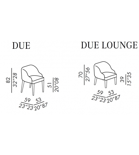 Odette Due Meridiani Chair
