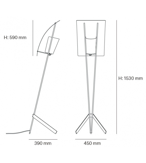 Ready for shipping - G21 Sammode Floor Lamp