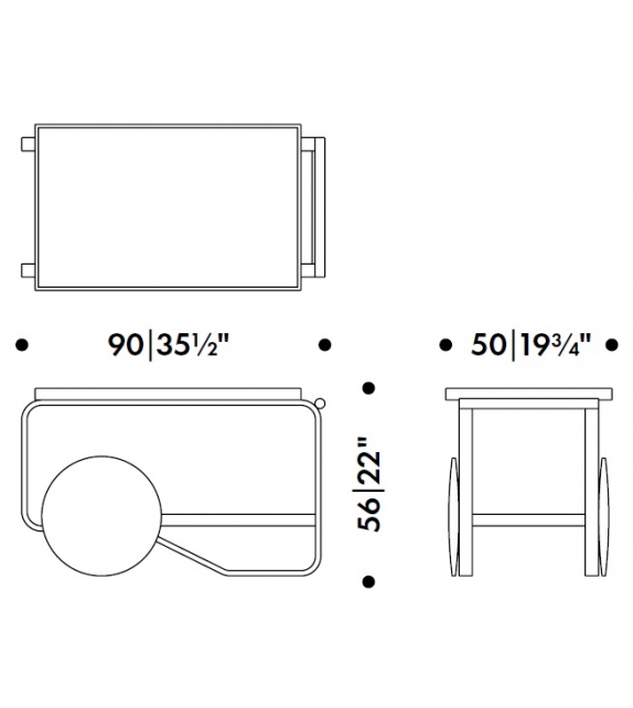 Tea 901 Artek Carrello
