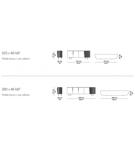 Plissé Baxter Sideboard
