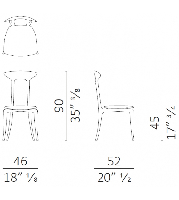 Ma Belle Alta Sedia Ceccotti Collezioni