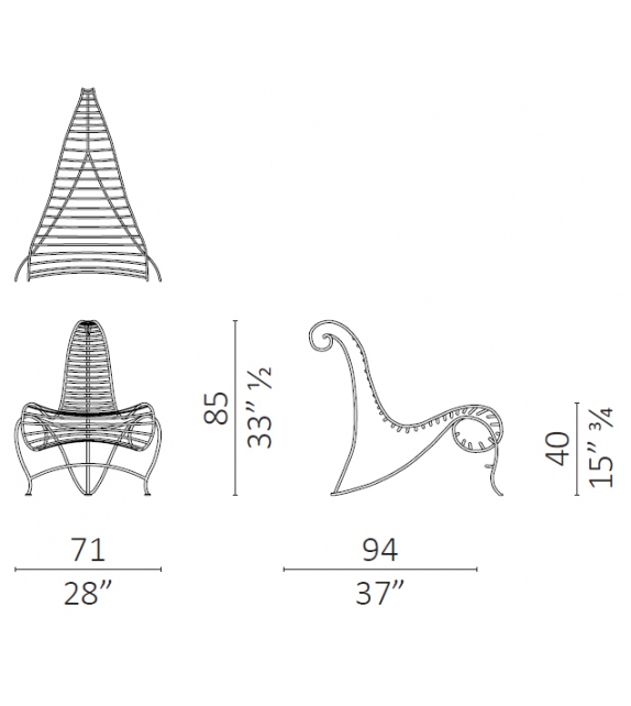 Spine Chair Silla Ceccotti Collezioni