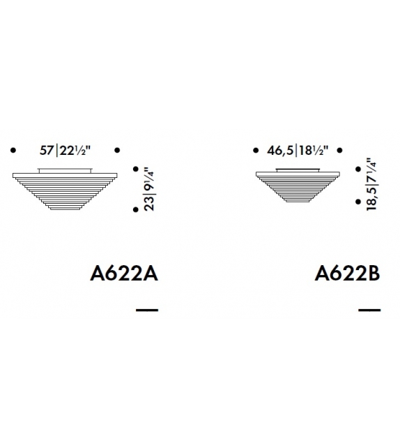 A622 Artek Lámpara de Techo