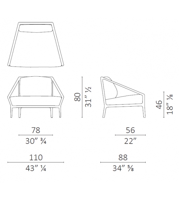 Rive Droite Fauteuil Ceccotti Collezioni