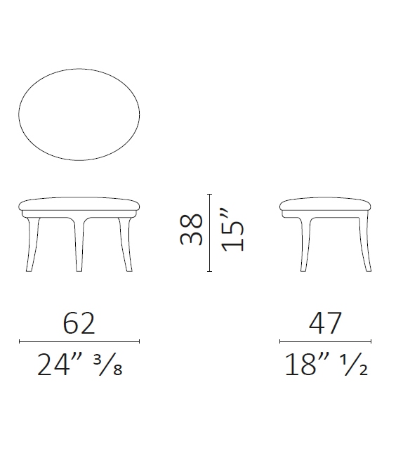Saturnino Puf Ceccotti Collezioni