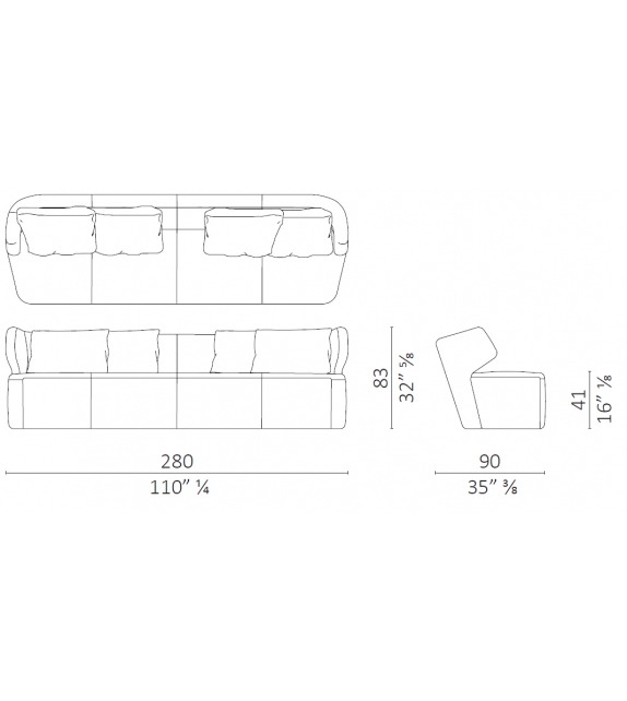 DC 280 Sofa Ceccotti Collezioni