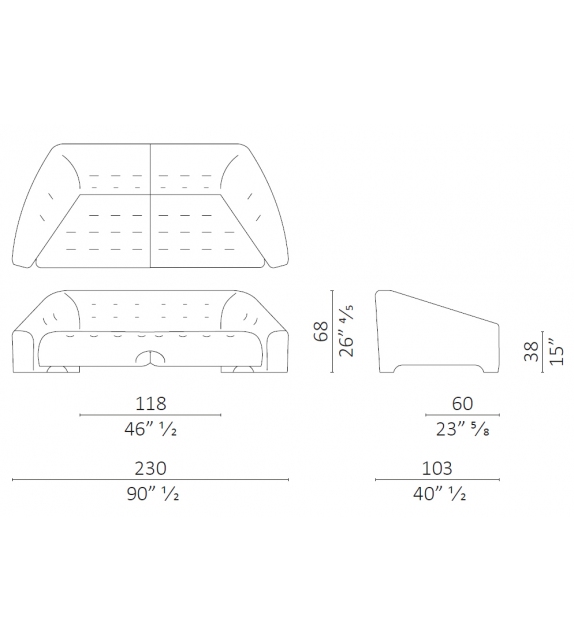 DC 230 Sofa Ceccotti Collezioni