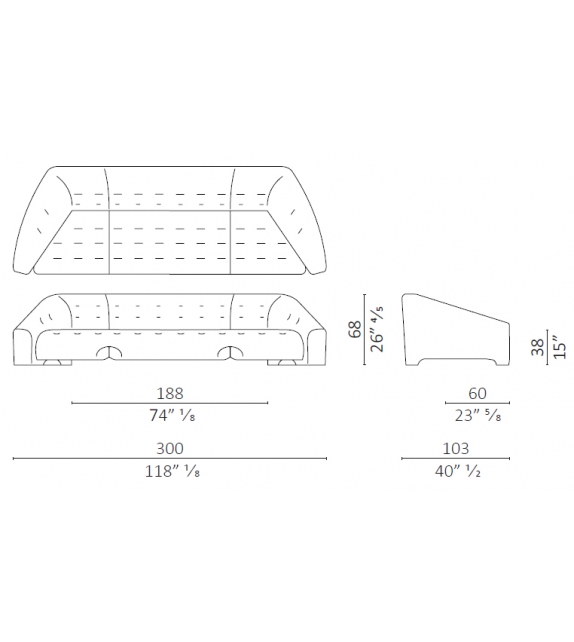 DC 300 Sofa Ceccotti Collezioni