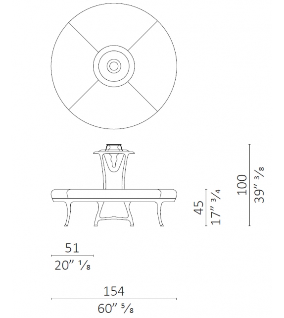 Large Flower Divano Ceccotti Collezioni