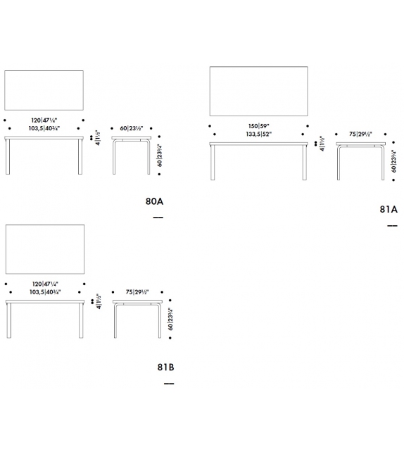 Aalto Children's Mesa Rectangular Artek