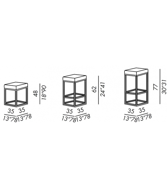 Hardy Meridiani Tabouret