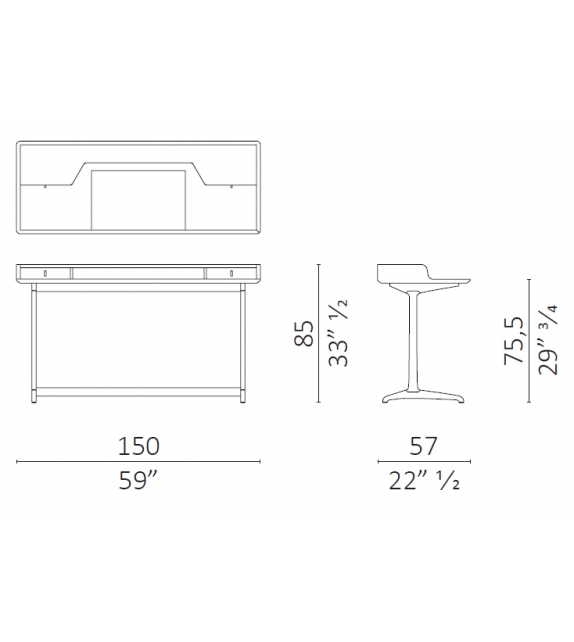 D.G. Ceccotti Collezioni Writing Desk