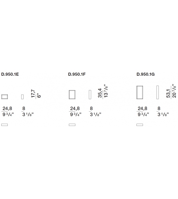 D.950.1 Cadres Avec Miroir Molteni&C