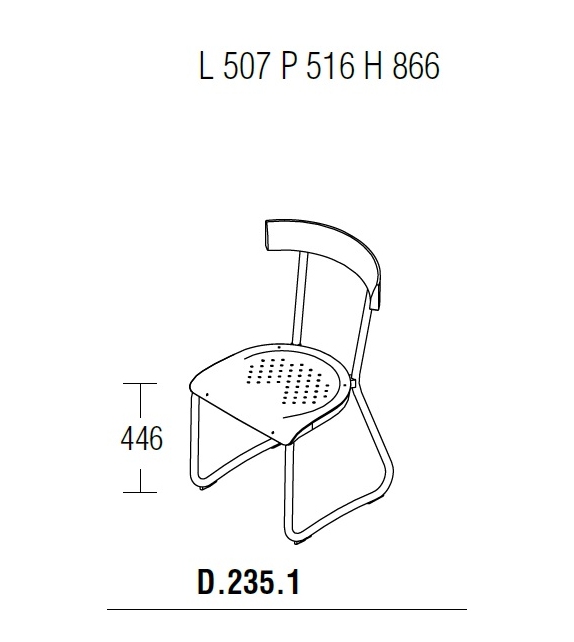 D.235.1 Montecatini Molteni & C Chair