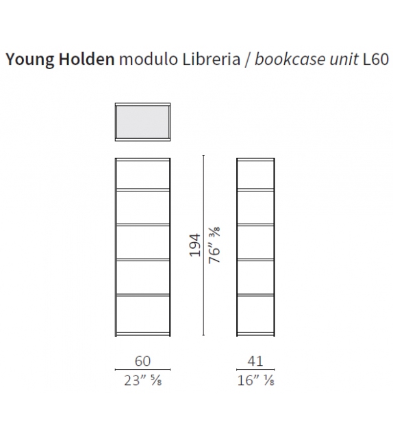 Young Holden Ceccotti Collezioni Bookcase
