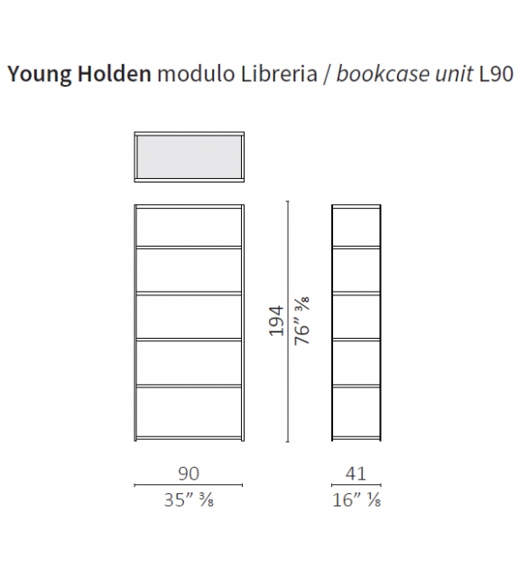Young Holden Ceccotti Collezioni Bookcase
