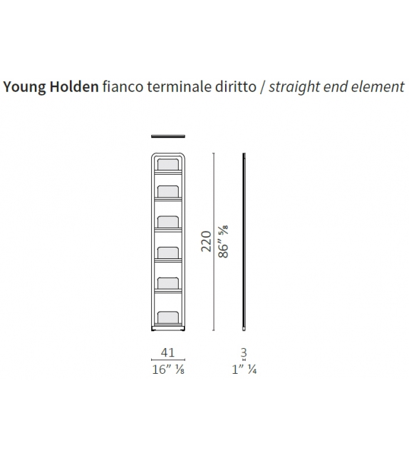 Young Holden Ceccotti Collezioni Bookcase