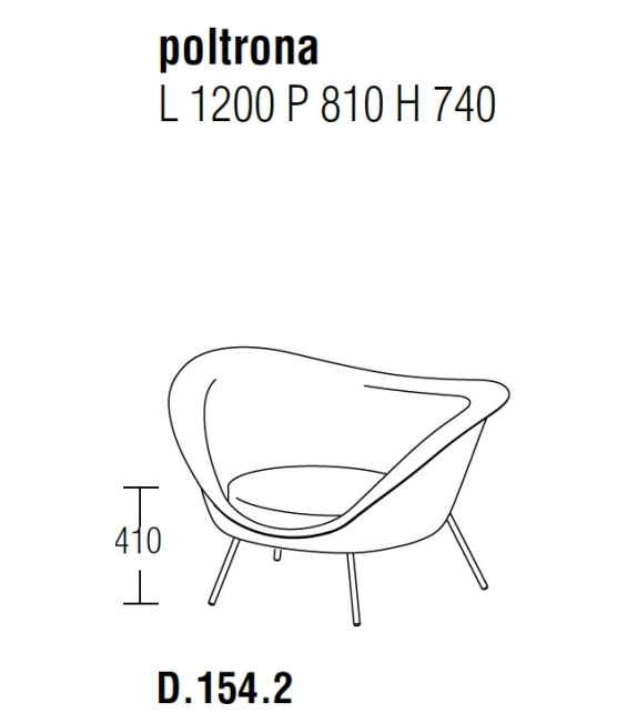 D.154.2 Poltrona Molteni&C